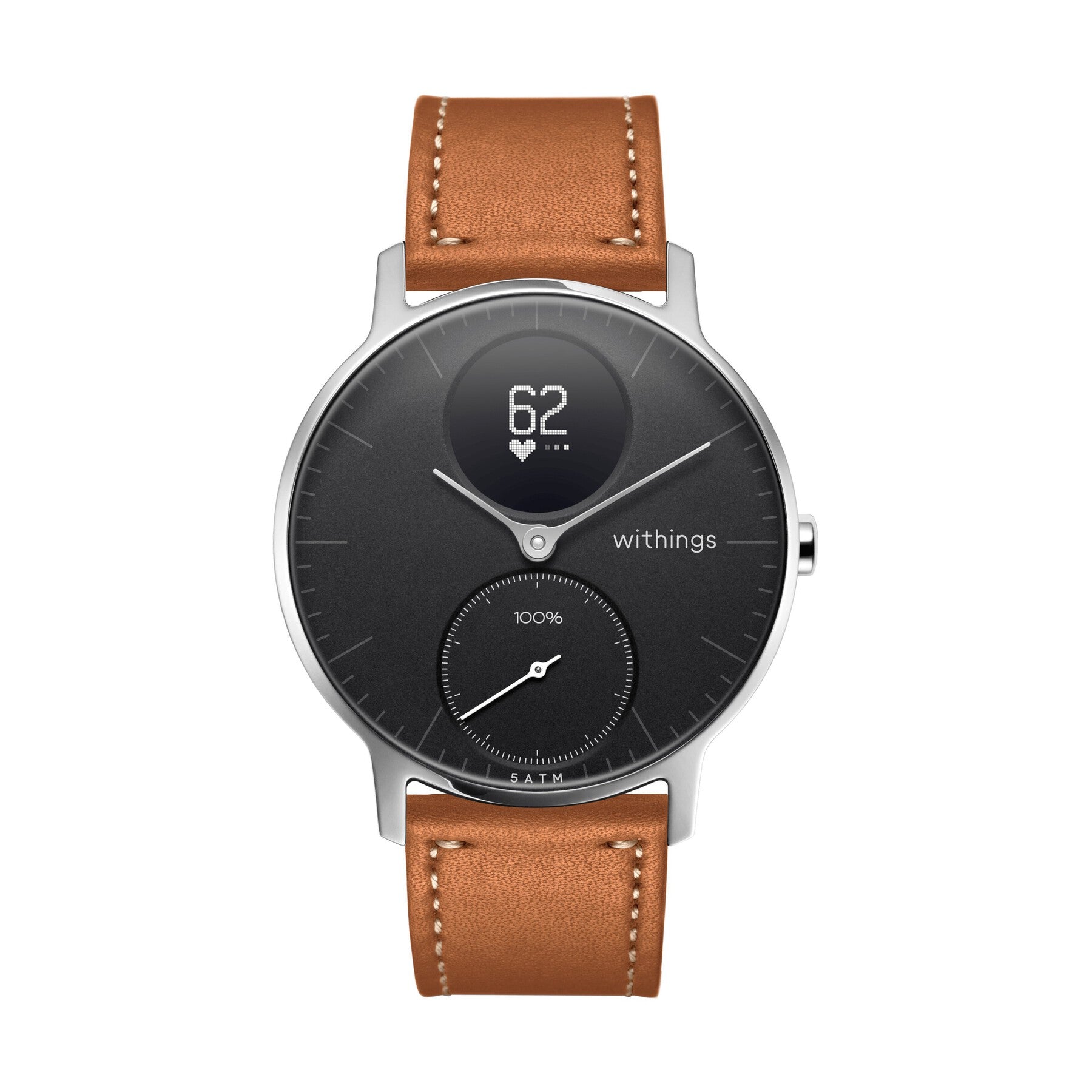 Leather Steel HR 36mm