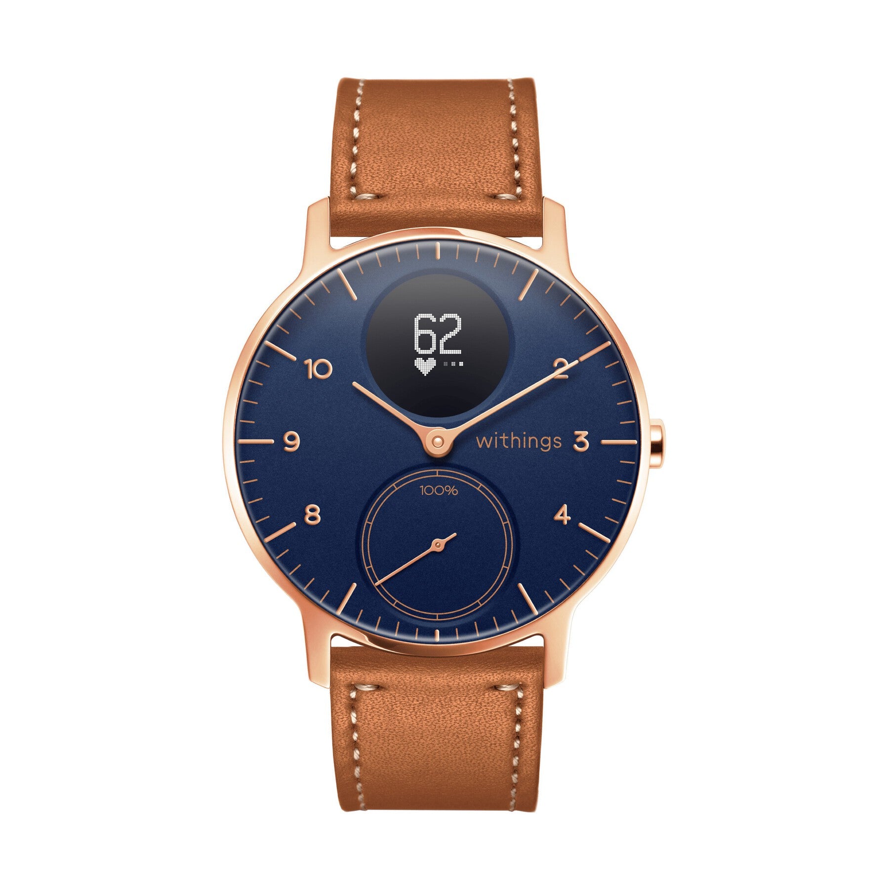 Leather Steel HR 40mm