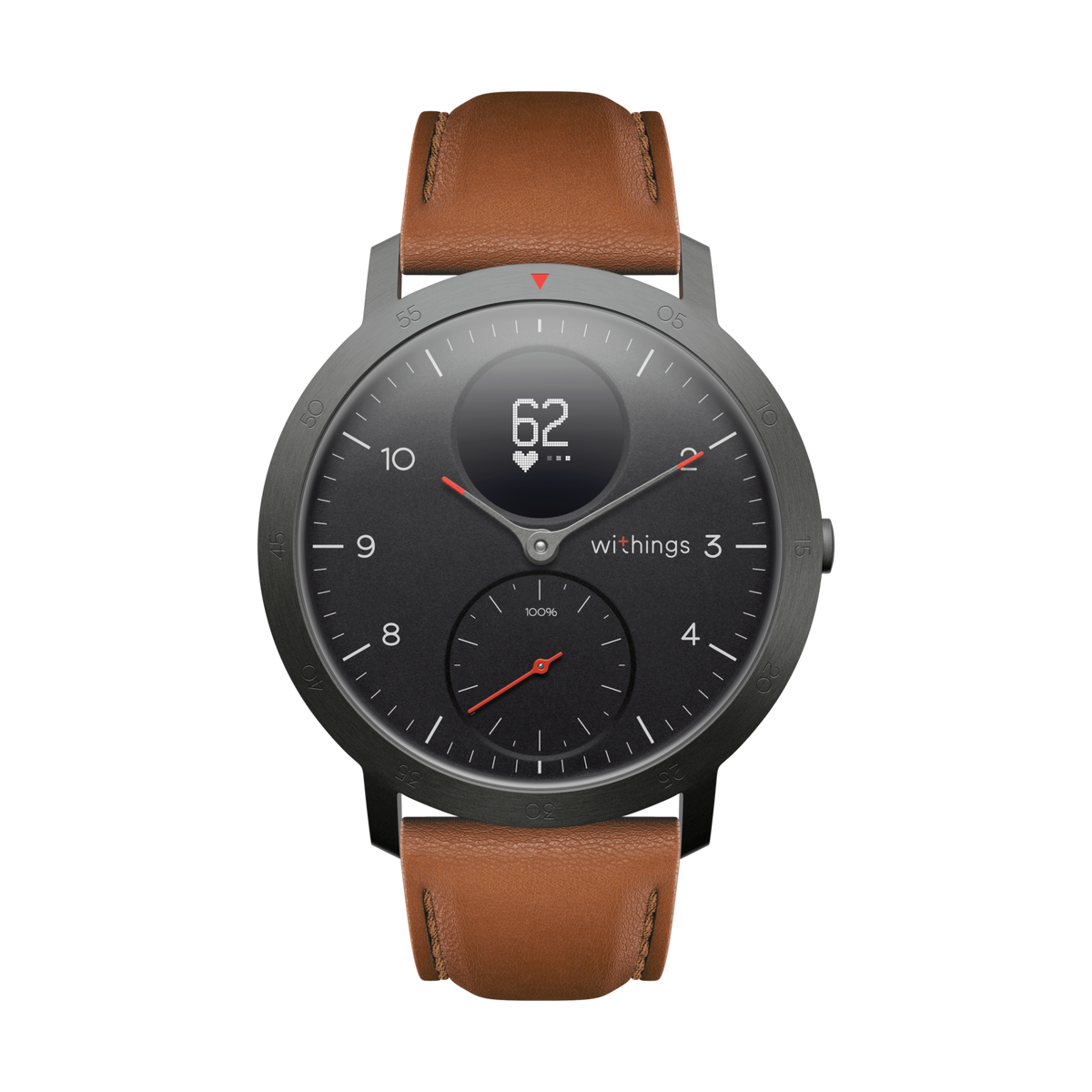 Withings steel hotsell hr leather band